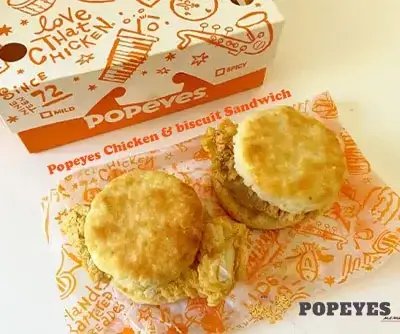 Popeyes Breakfast Chicken Sandwiches