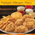 Popeyes allergen menu