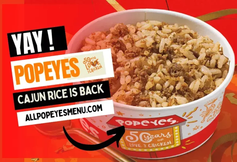 Popeyes Cajun Rice is Back