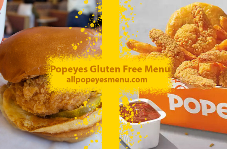 popeyes gluten free menu